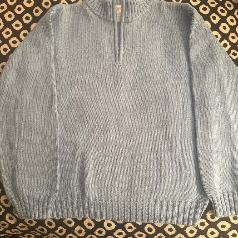 Little English Light Blue Kids Sweater